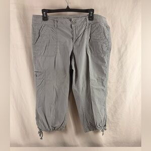 LOFT Women’sLight Gray Cargo Pants